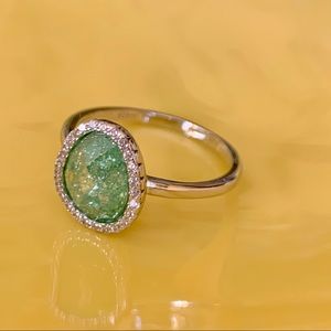 Sterling silver galaxy stone ring 🌌